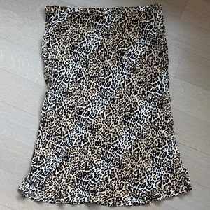 GAP Animal Print Slip Skirt
